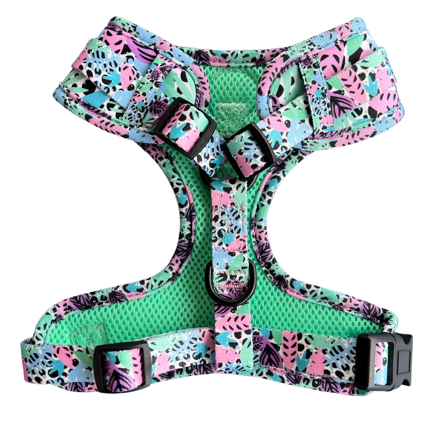 Neon Jungle Adjustable Dog Harness