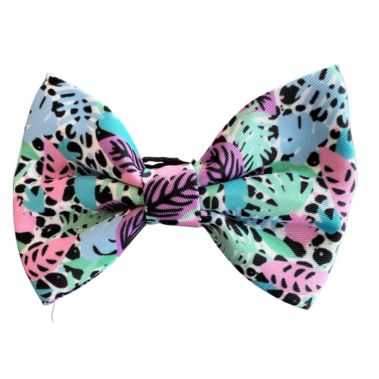 Neon Jungle Dog Bow tie