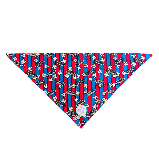 What's Poppin? Dog Bandana