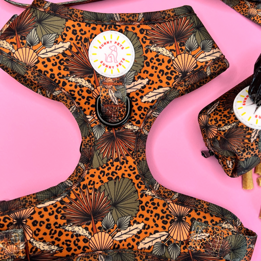 Jungle Fever Adjustable Dog Harness